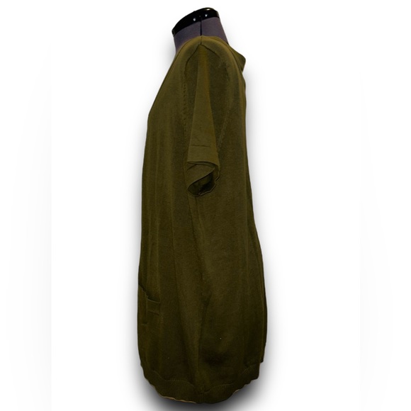 Covington • NWT Long Cardigan with Pockets, Short Sleeves, 16/18W - Picture 6 of 11